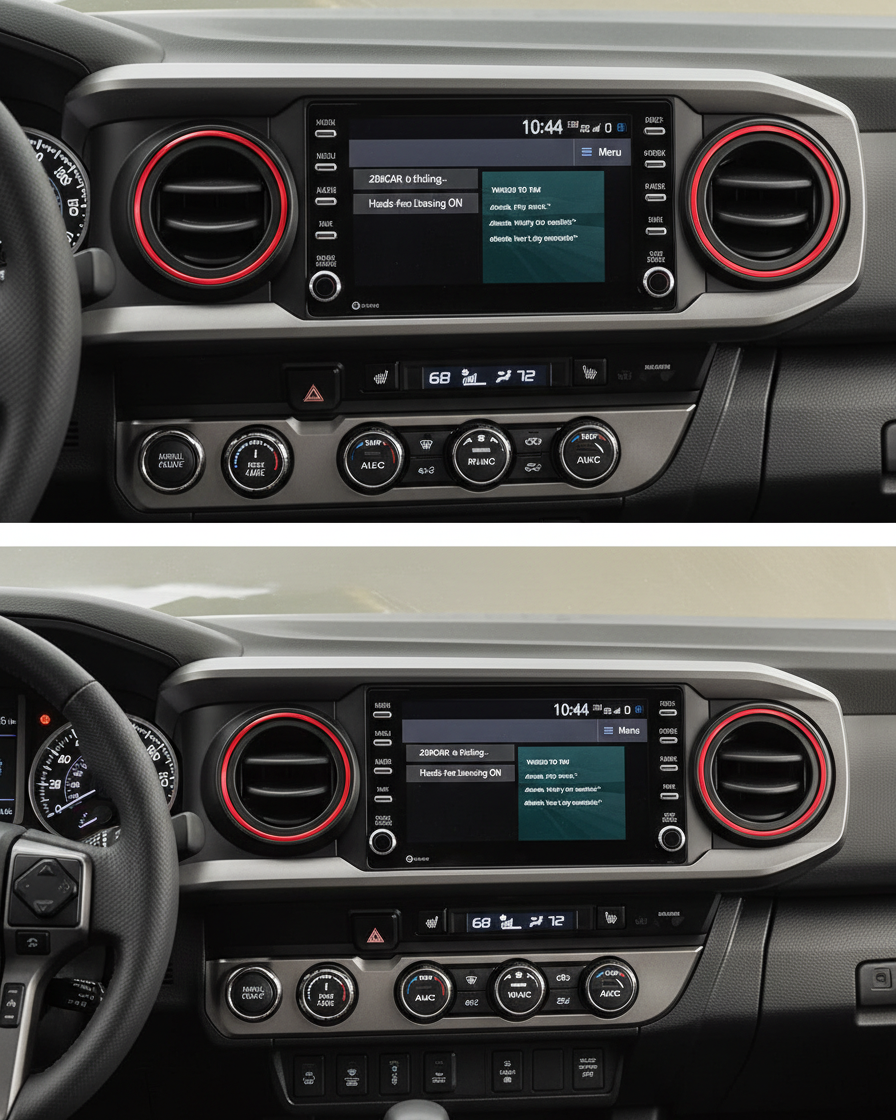 Red A/C Vent Rings for Toyota Tacoma (2016-2023) – Interior Trim Accent | YotaTribe