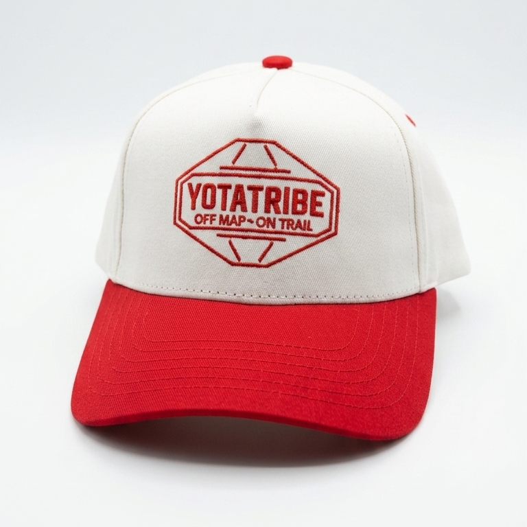 YotaTribe Off Map Snapback — Cream/Red