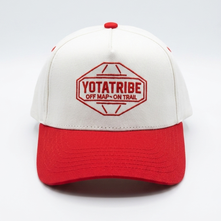 YotaTribe Off Map Snapback — Cream/Red