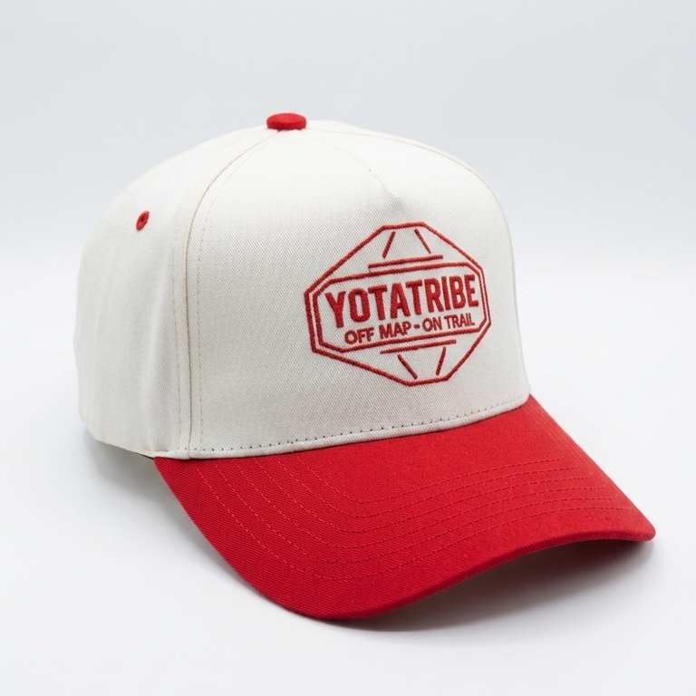 YotaTribe Off Map Snapback — Cream/Red