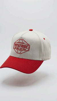 YotaTribe Off Map Snapback — Cream/Red