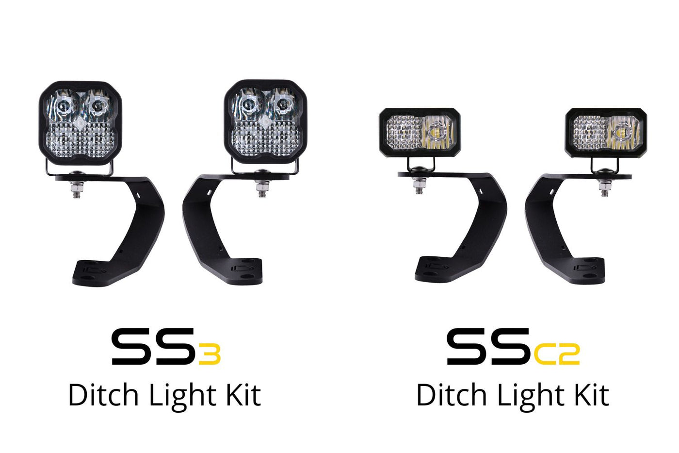 Diode Dynamics Stage Series Backlit Ditch Light Kit for 2010-2024 Toyota 4Runner
