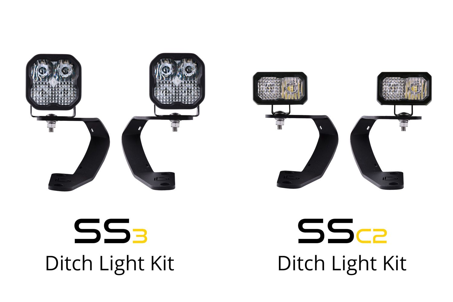 Diode Dynamics Stage Series Backlit Ditch Light Kit for 2010-2024 Toyota 4Runner