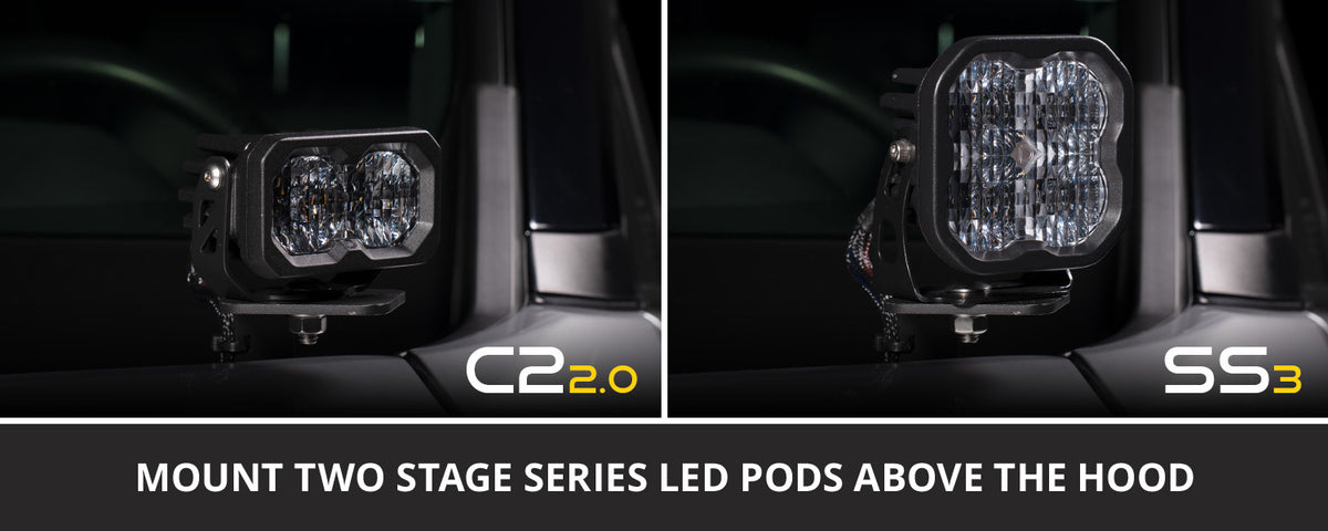 Diode Dynamics SS3 LED Ditch Light Combo Kit for Toyota Tacoma/4Runner