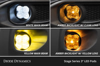 Diode Dynamics SS3 Type B Kit Amber Backlight SAE Fog