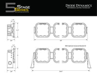 Diode Dynamics SS5 Universal CrossLink 4-Pod Light Bar