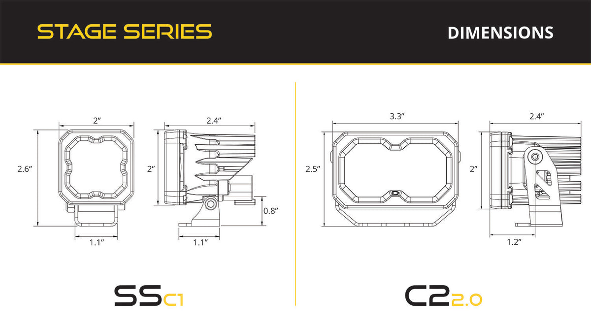 Diode Dynamics Stage Series Reverse Light Kit for 2024+ Toyota Tacoma C1