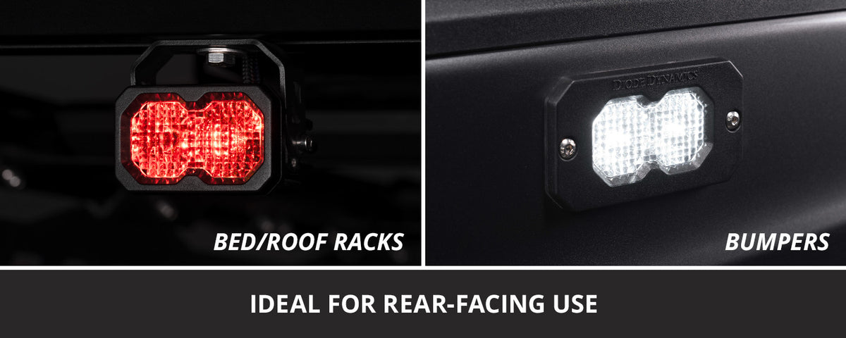 Diode Dynamics C2R Flush Mount LED Pod White Flood (Pair)